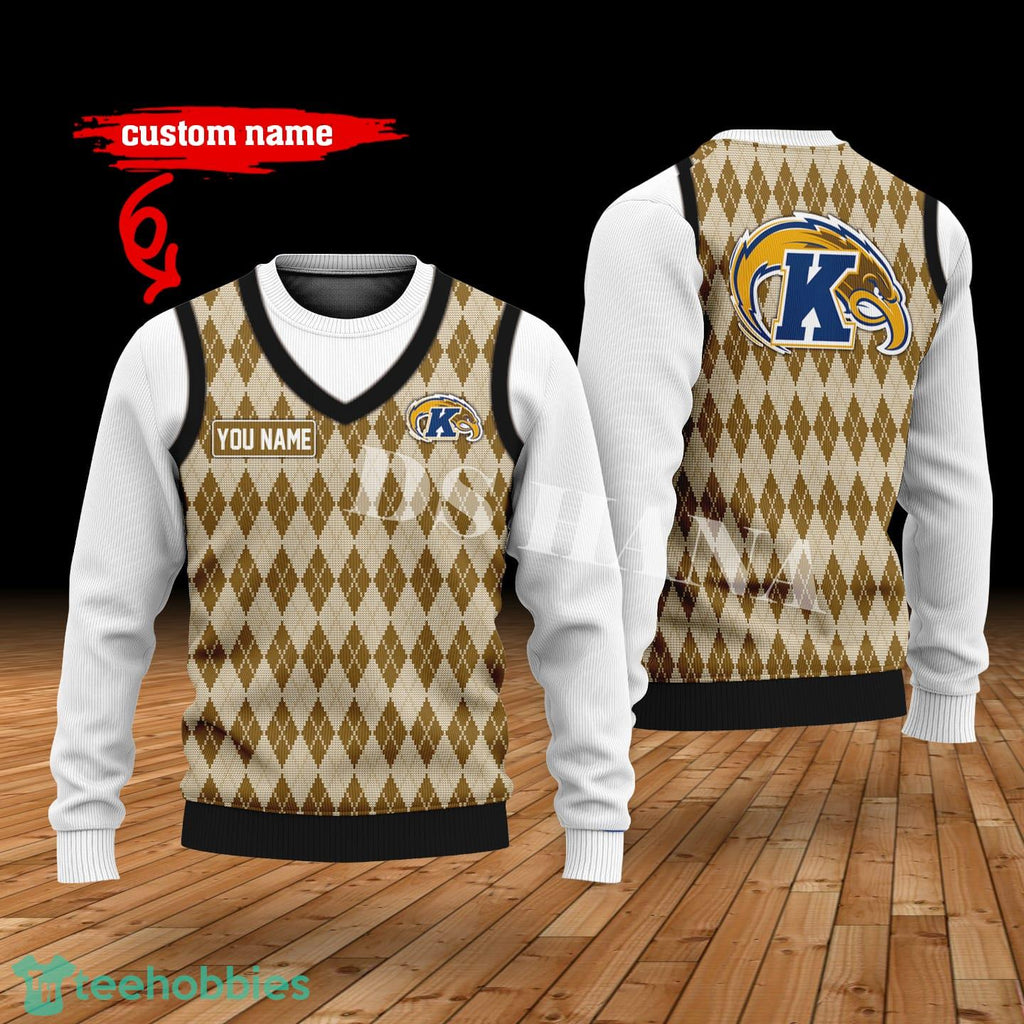 Kent State Golden Flashes Custom Name New Style Sweater Ghile Style 3D Print Christmas Sweater