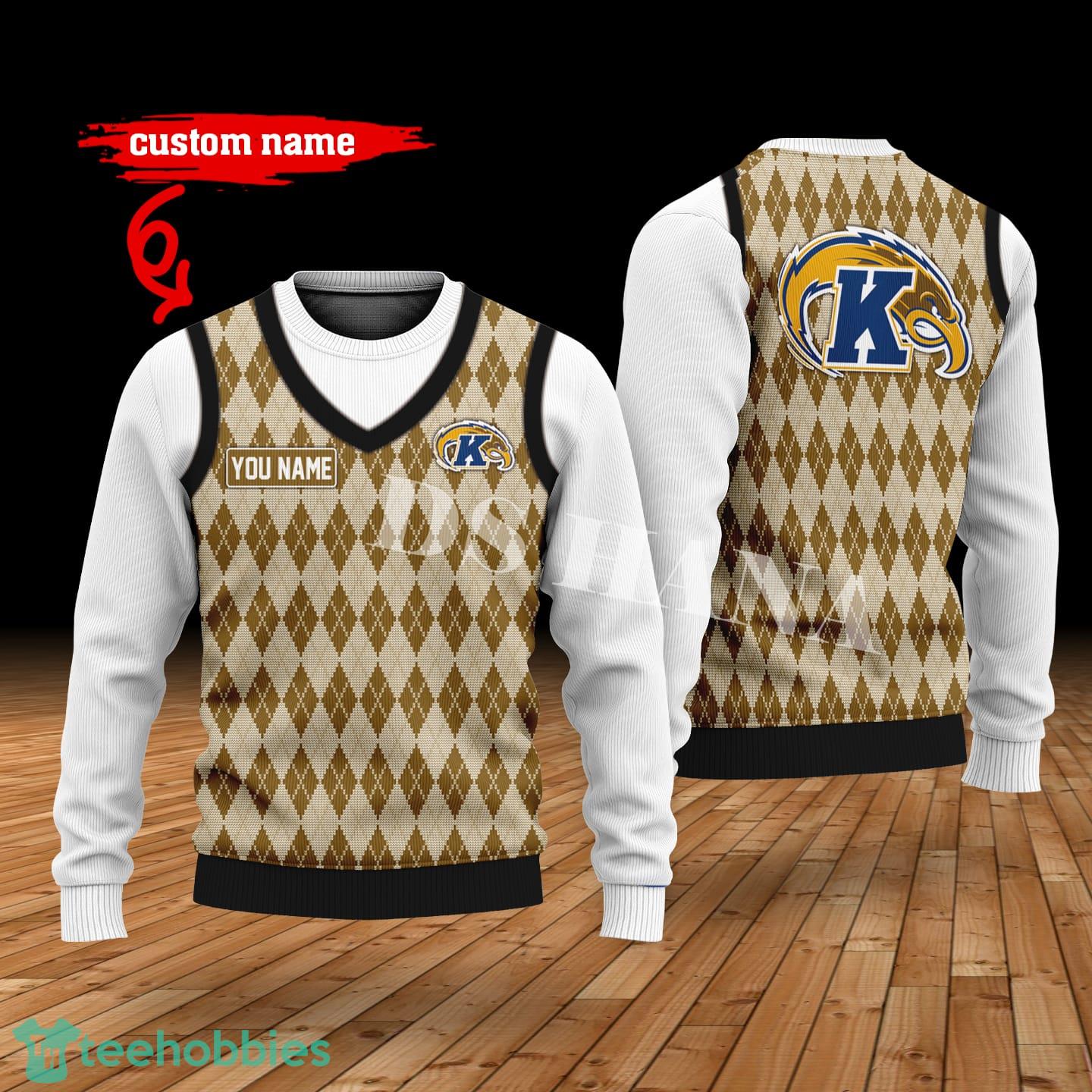 Kent State Golden Flashes Custom Name New Style Sweater Ghile Style 3D Print Christmas Sweater