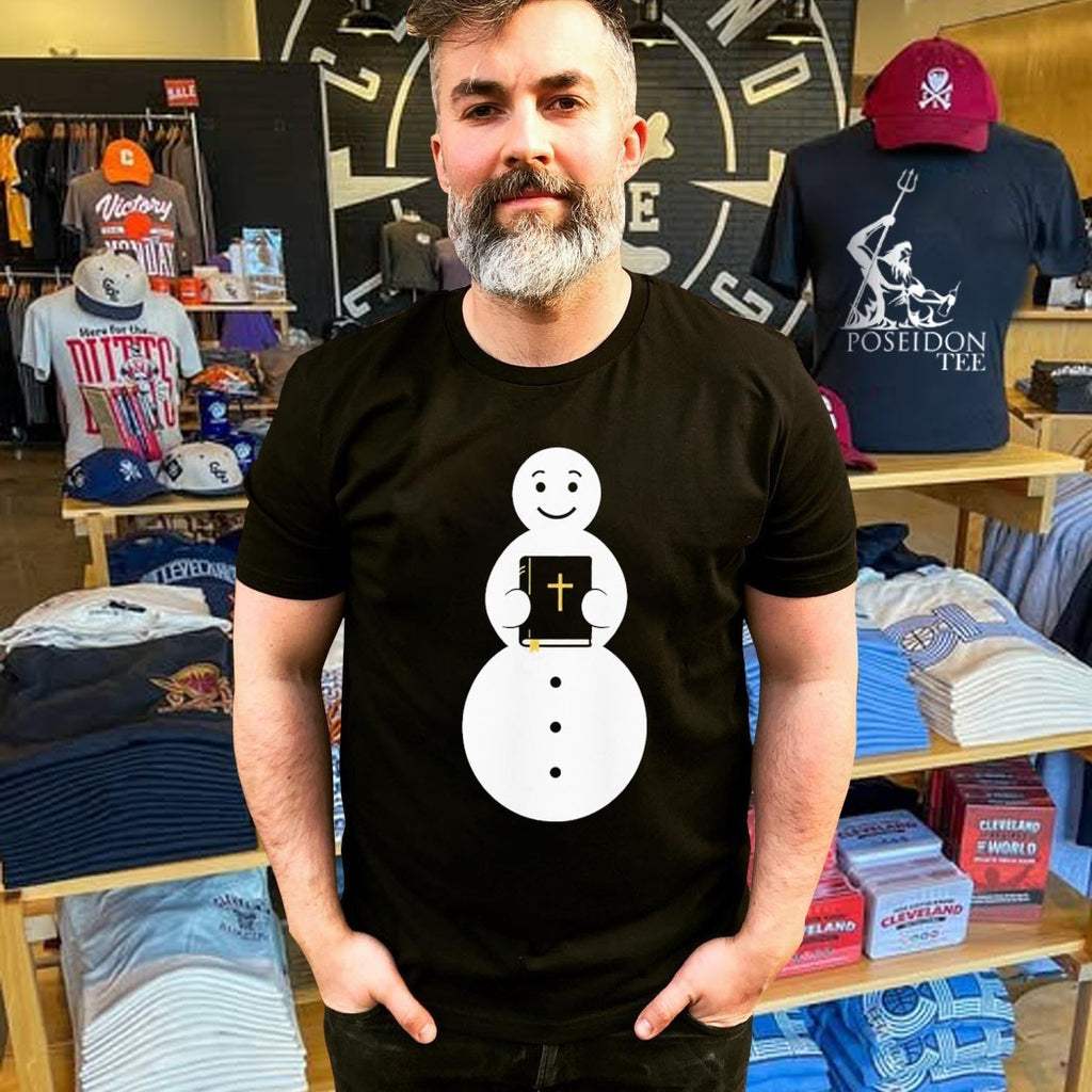 Kevín Snowman Bible T-shirt
