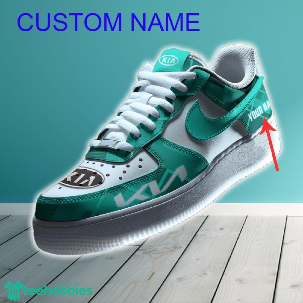 Kia Car Air Force 1 Shoes Green Color For Men Women Custom Name Gift For Fans