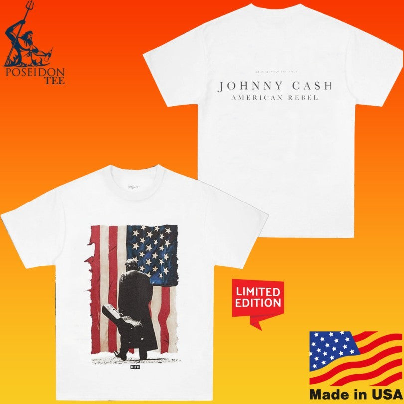 Kith Records For Johnny Cash American Flag T-shirt