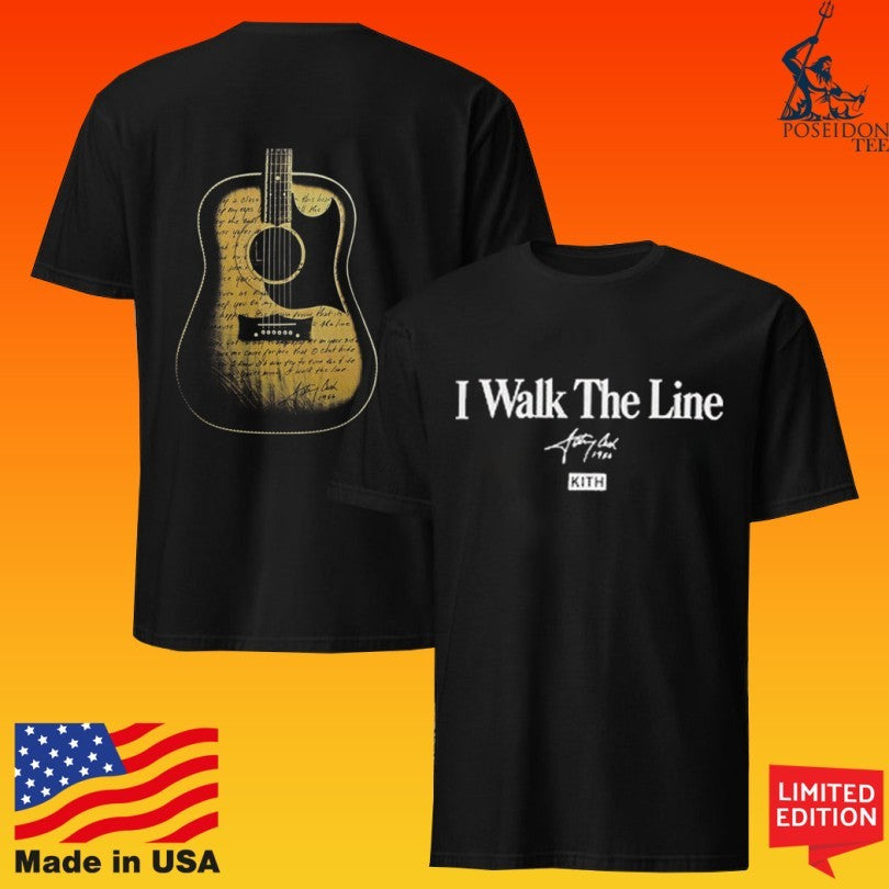 Kith Records For Johnny Cash I Walk The Line Lyrics T-shirt