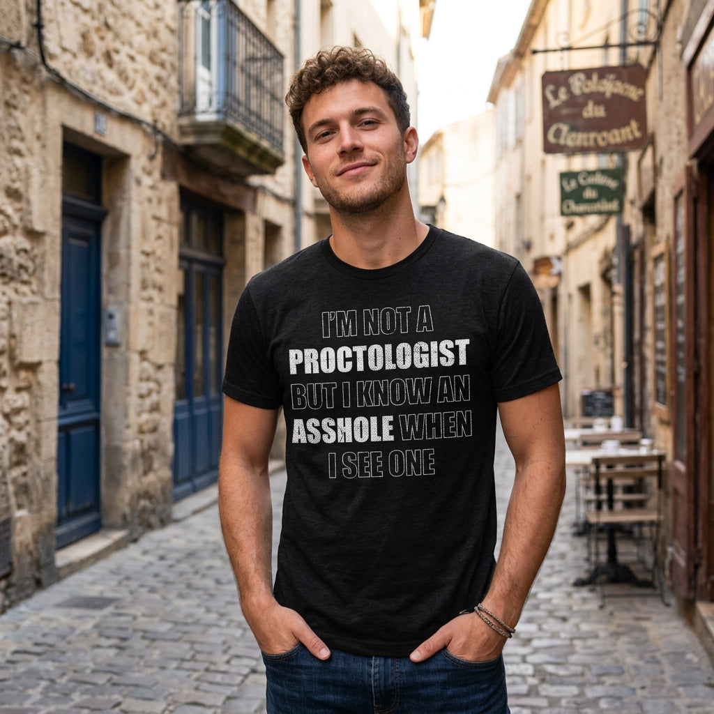 Im Not A Proctologist But I Know An Asshole When I See One Men's T Shirt
