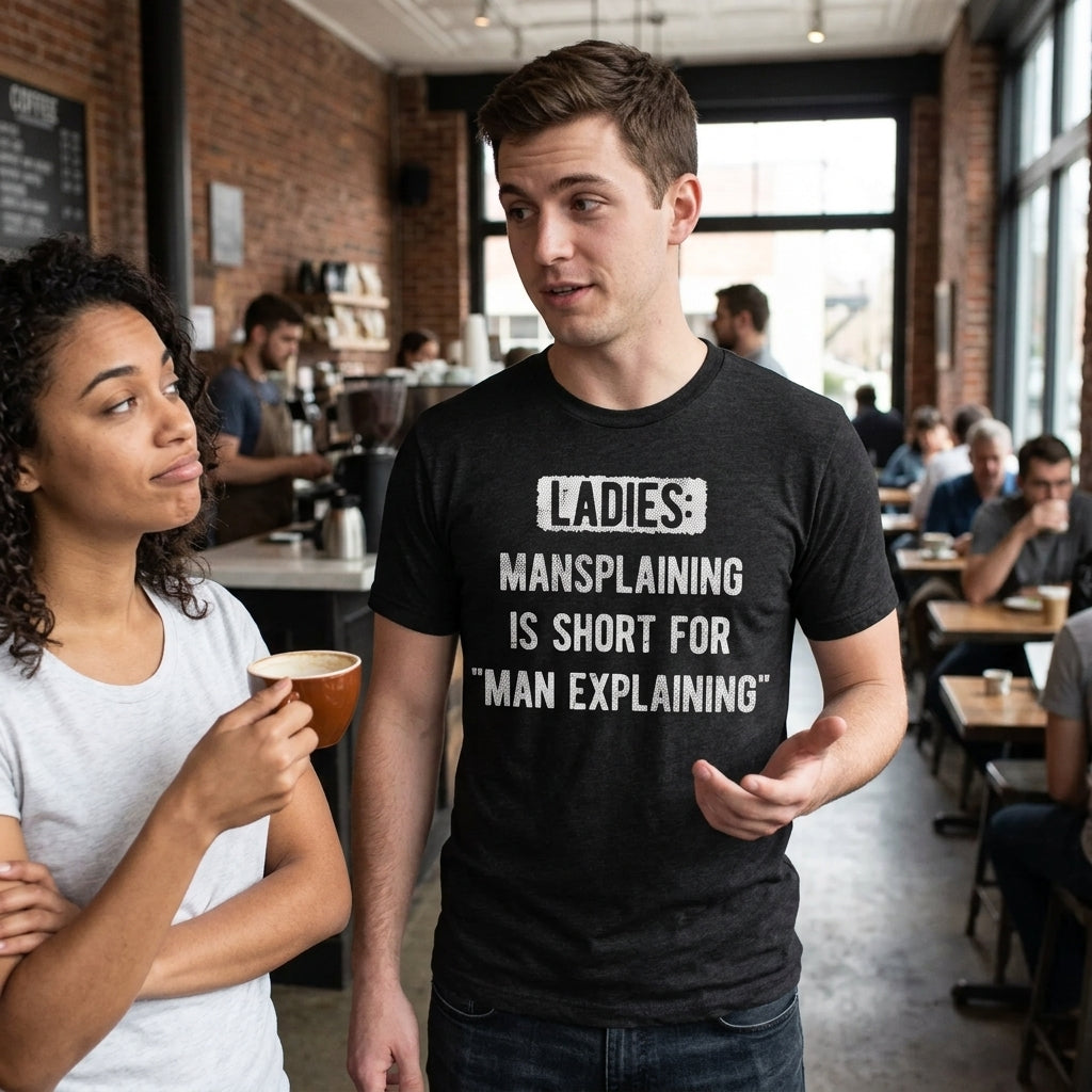 Ladies Mansplaining Is Short For Men Explaining Men's T Shirt