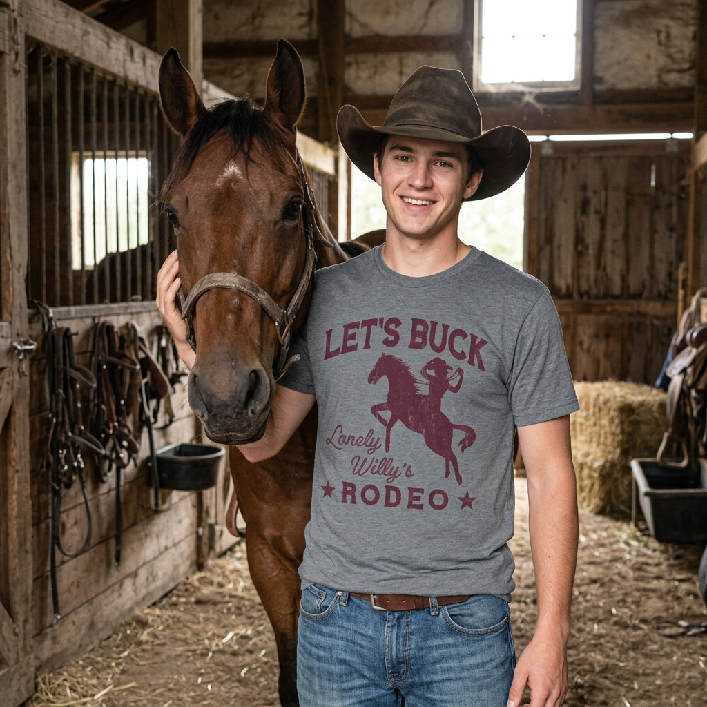 Lets Buck Rodeo Men's T Shirt