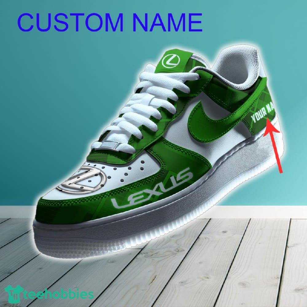 Lexus Car Air Force 1 Shoes Green Color For Men Women Custom Name Gift For Fans