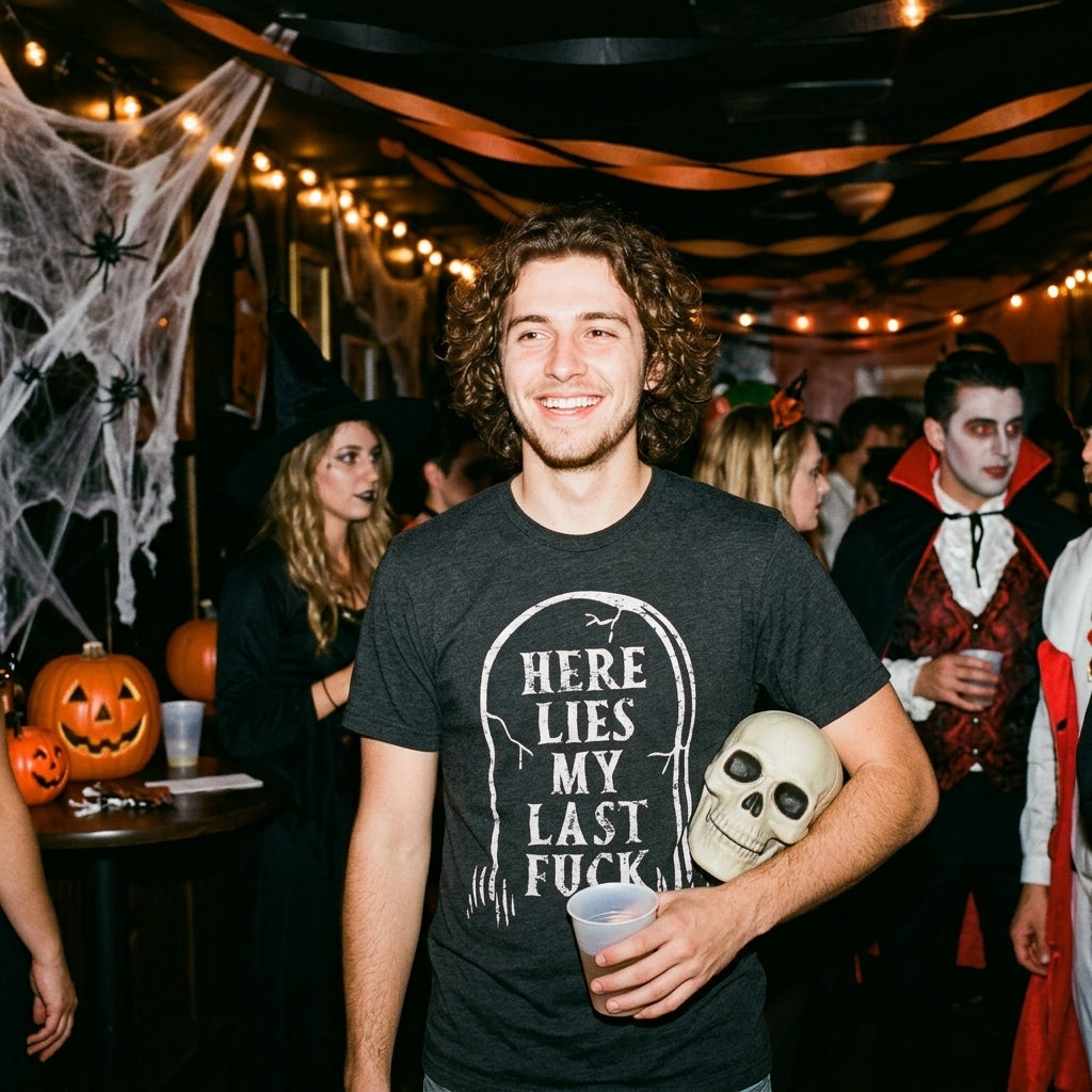 Here Lies My Last Fuck Men's T Shirt
