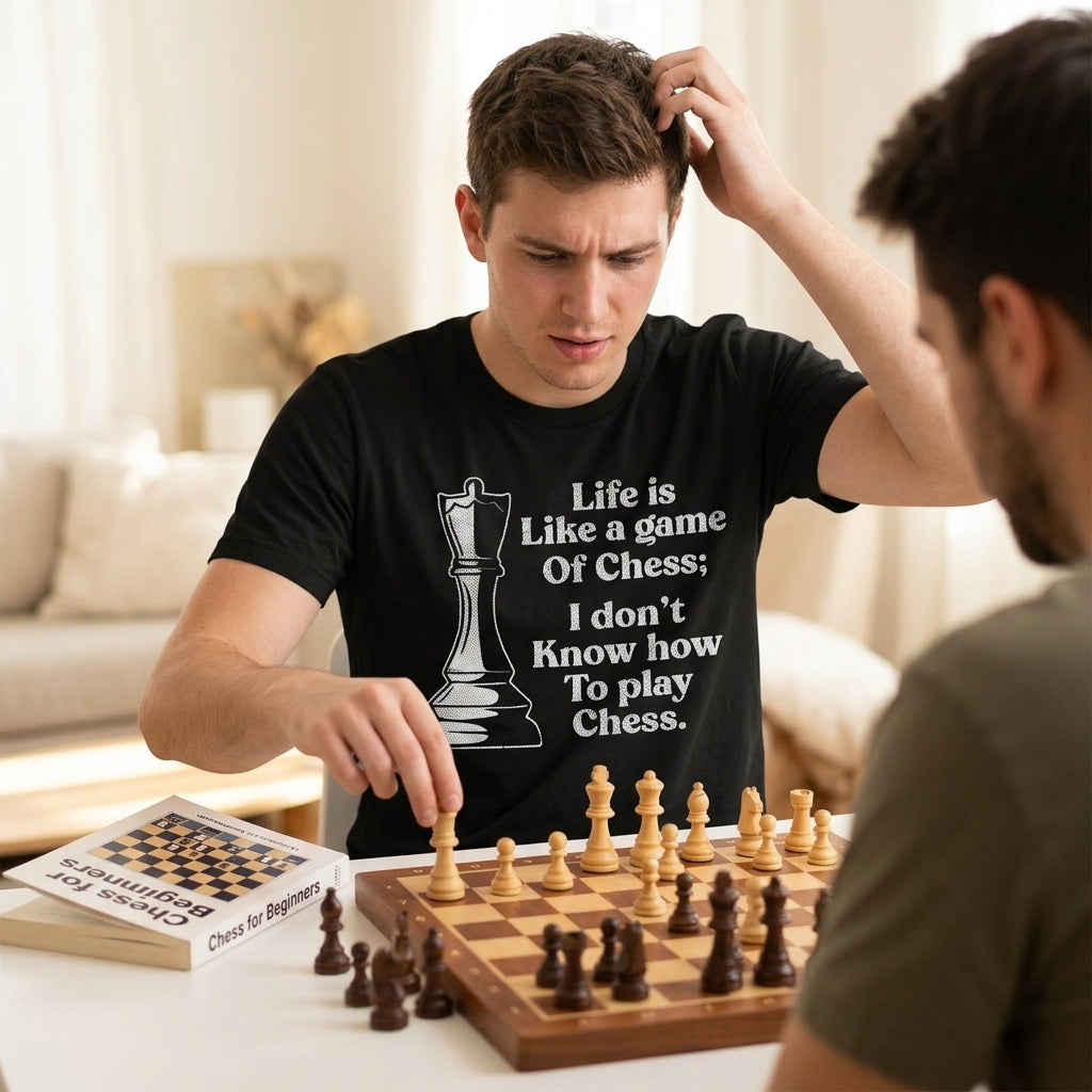 Life Is Like A Game Of Chess I Dont Know How To Play Chess Men's T Shirt