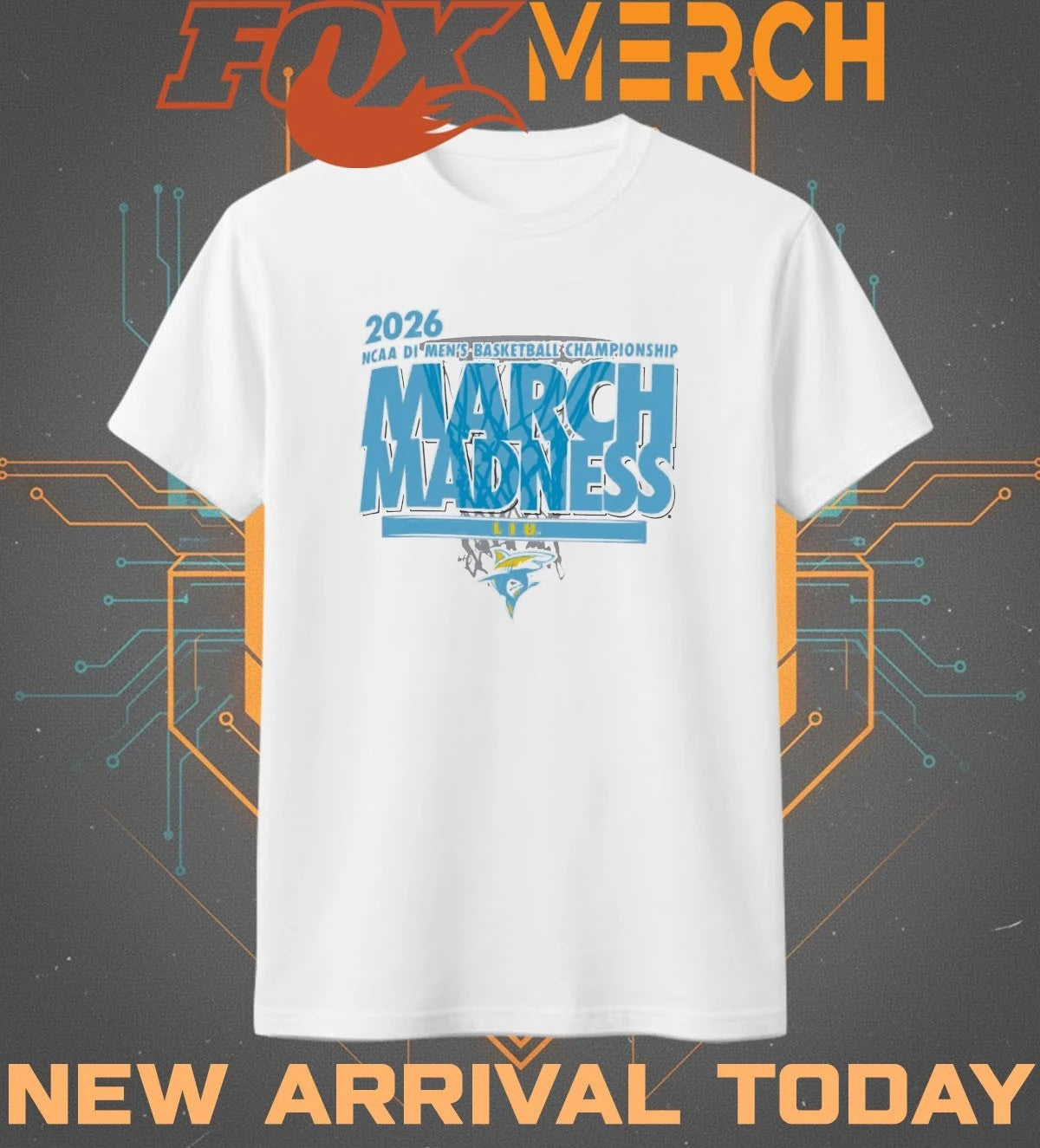 Liu Sharks 2026 NCAA DI Men’s Basketball Championship March Madness t-shirt
