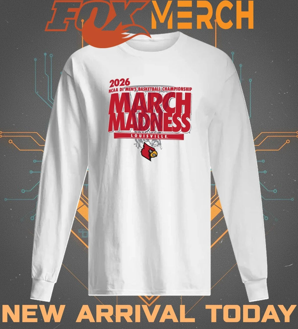 Louisville Cardinals 2026 NCAA DI Men’s Basketball Championship March Madness t-shirt