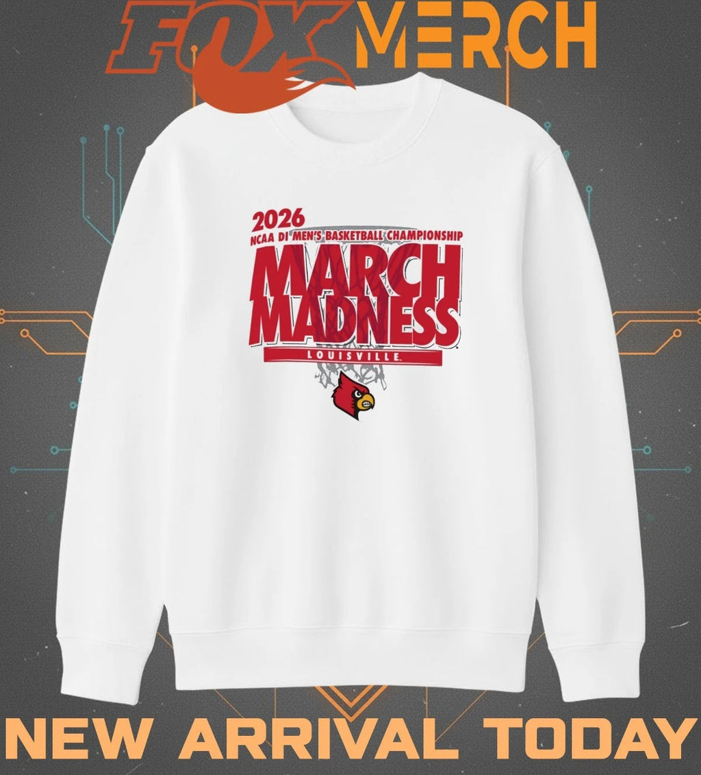 Louisville Cardinals 2026 NCAA DI Men’s Basketball Championship March Madness t-shirt