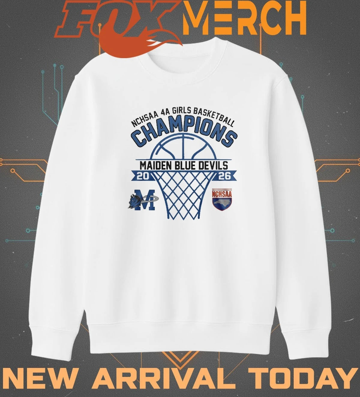 Maiden Blue Devils 2026 NCHSAA 4A Girls Basketball Champions t-shirt