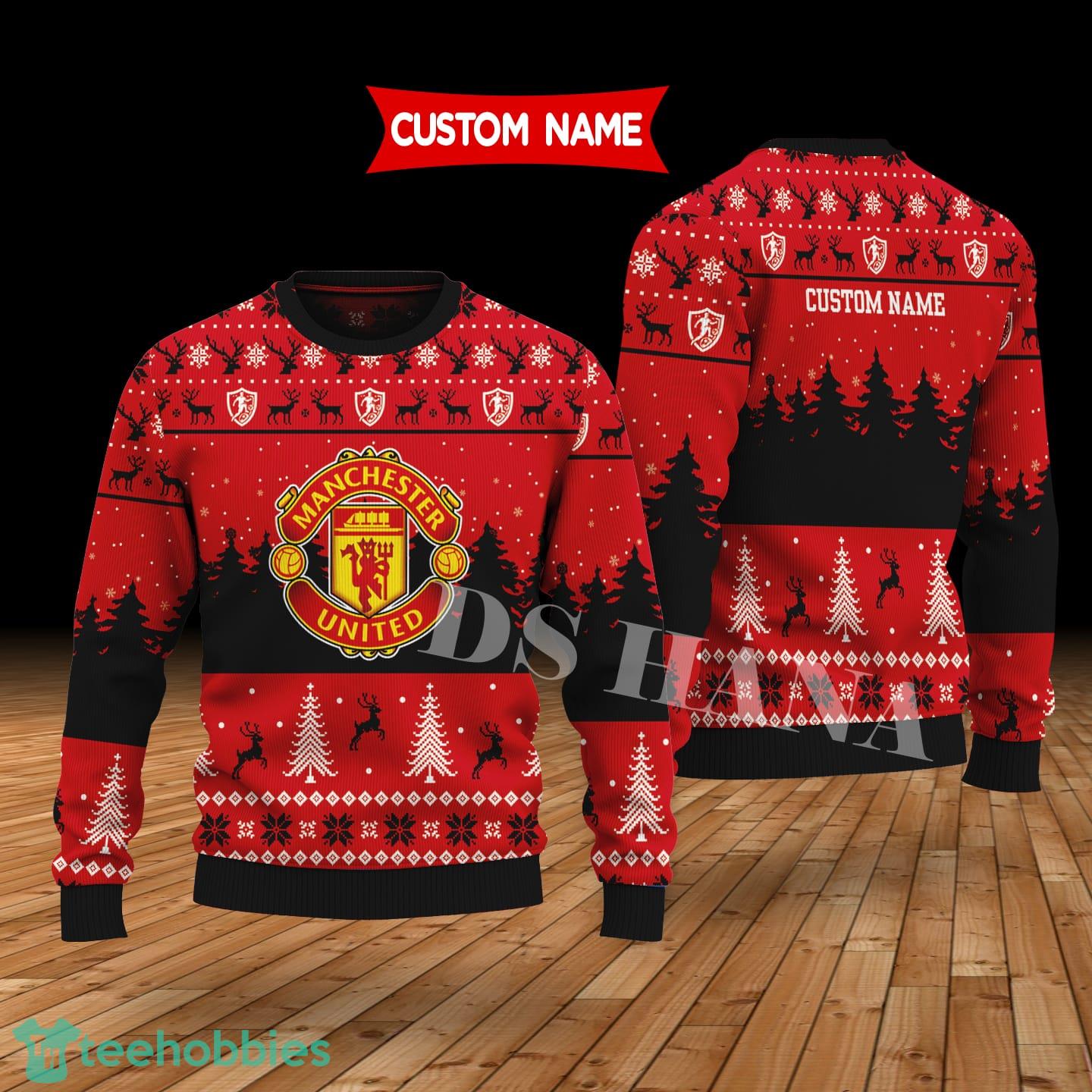 Manchester United Custom Name Merry Xmas Sweater For Soccer Sport Team’s Fans Sweater