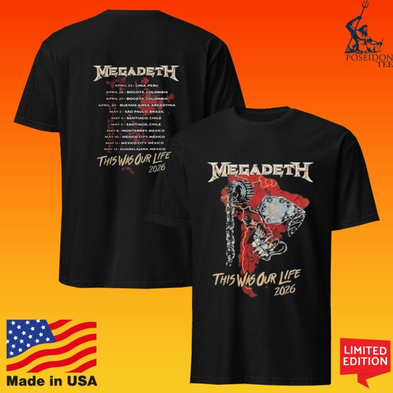 Megadeth This Was Our Life 2026 T-shirt