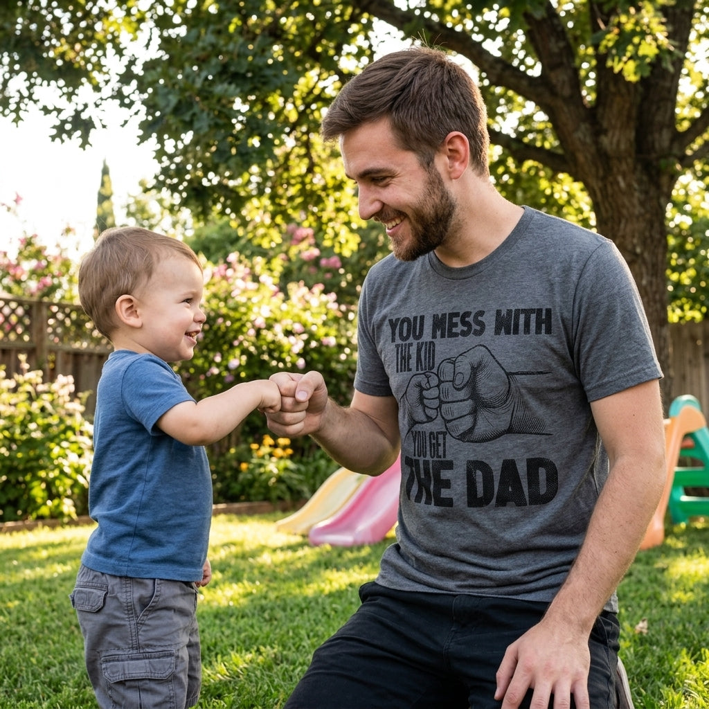 You Mess With The Kid You Get The Dad Men's T Shirt