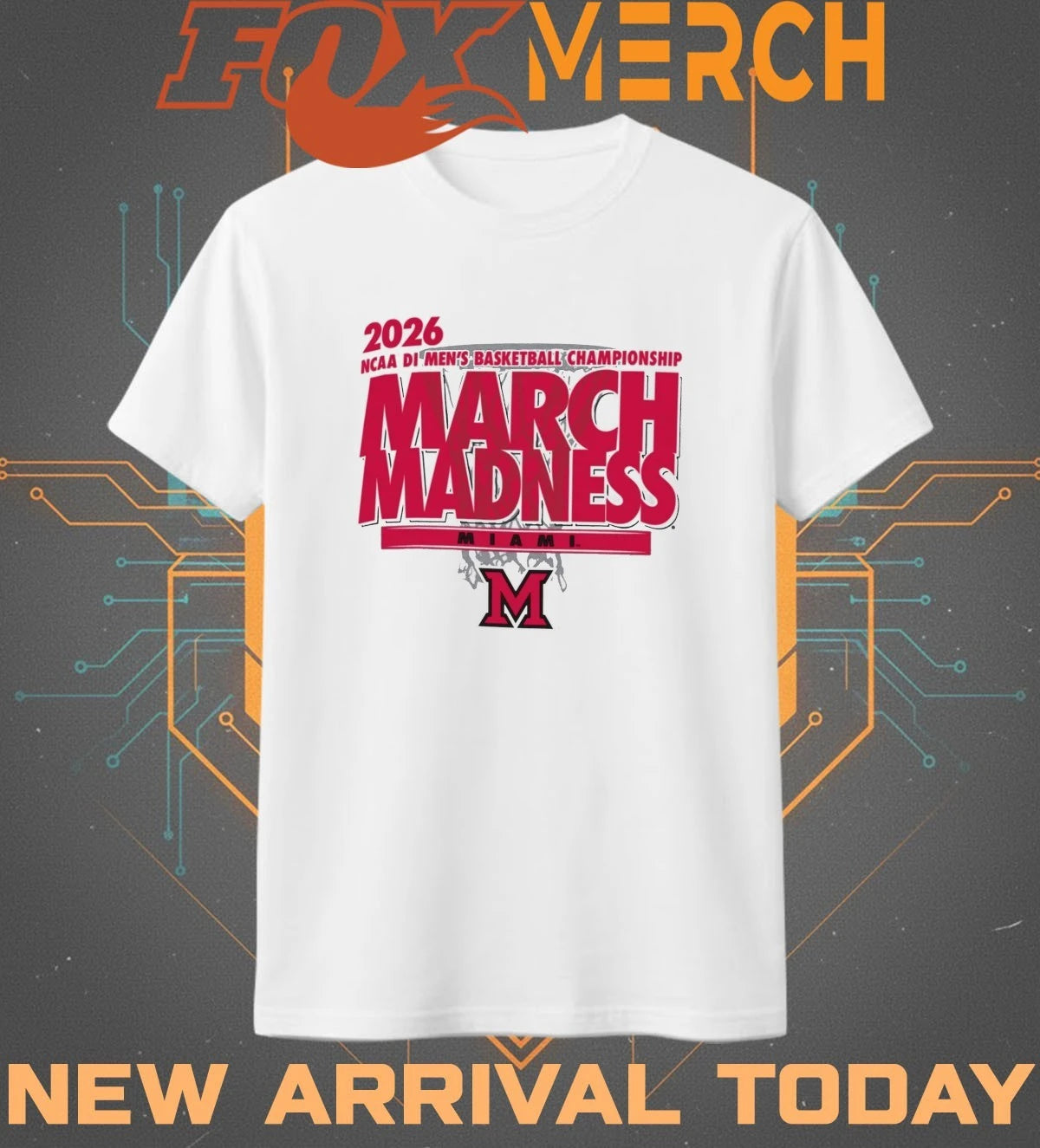 Miami Redhawks 2026 NCAA DI Men’s Basketball Championship March Madness shirt