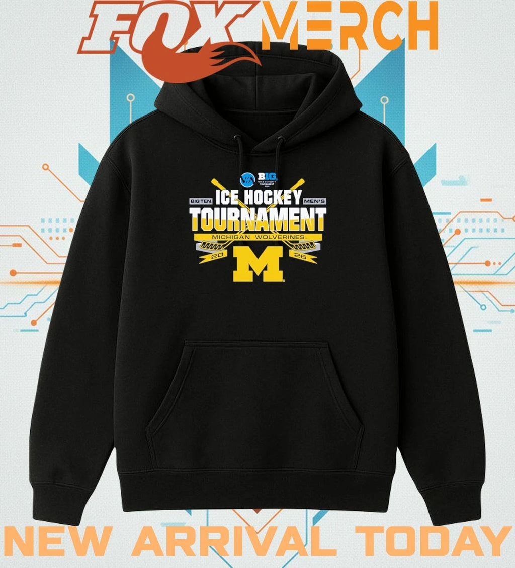 Michigan Wolverines 2026 Big Ten Hockey Championship Participant t-shirt