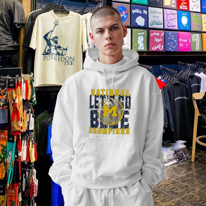 Michigan Wolverines Comfort Colors 2026 NCAA Men’s Basketball National Champions Phrase Overlay T-shirt
