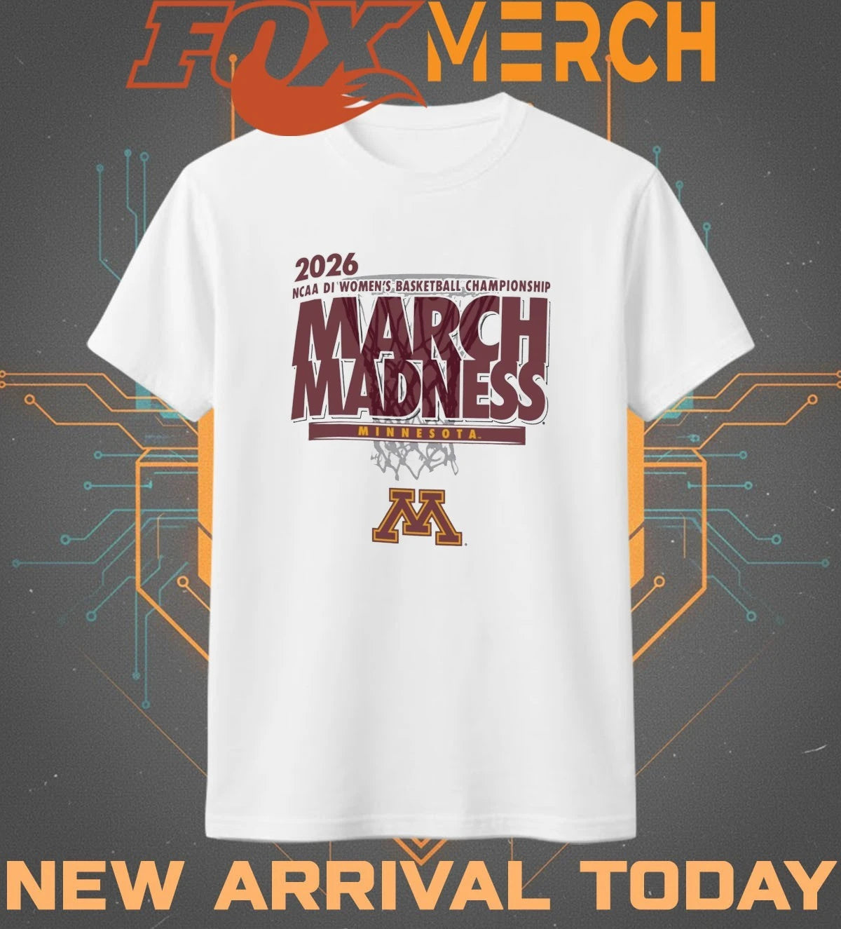 Minnesota Golden Gophers 2026 NCAA DI Women’s Basketball Championship March Madness shirt