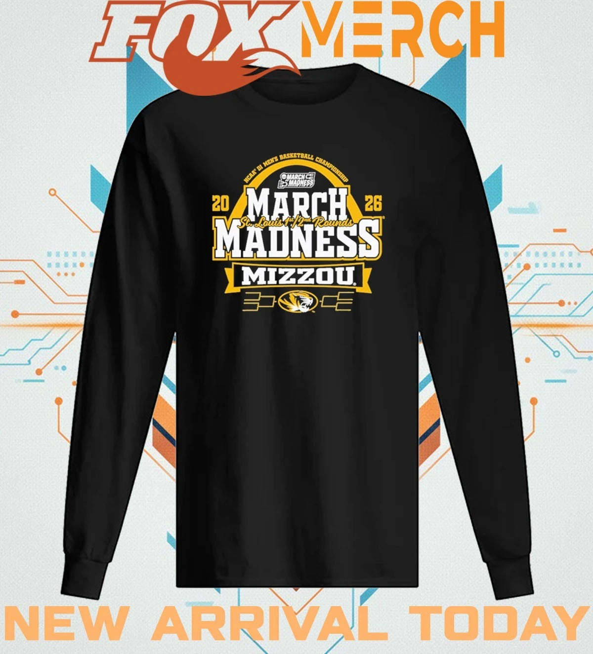 Missouri Tigers 2026 NCAA March Madness Bound St. Louis t-shirt