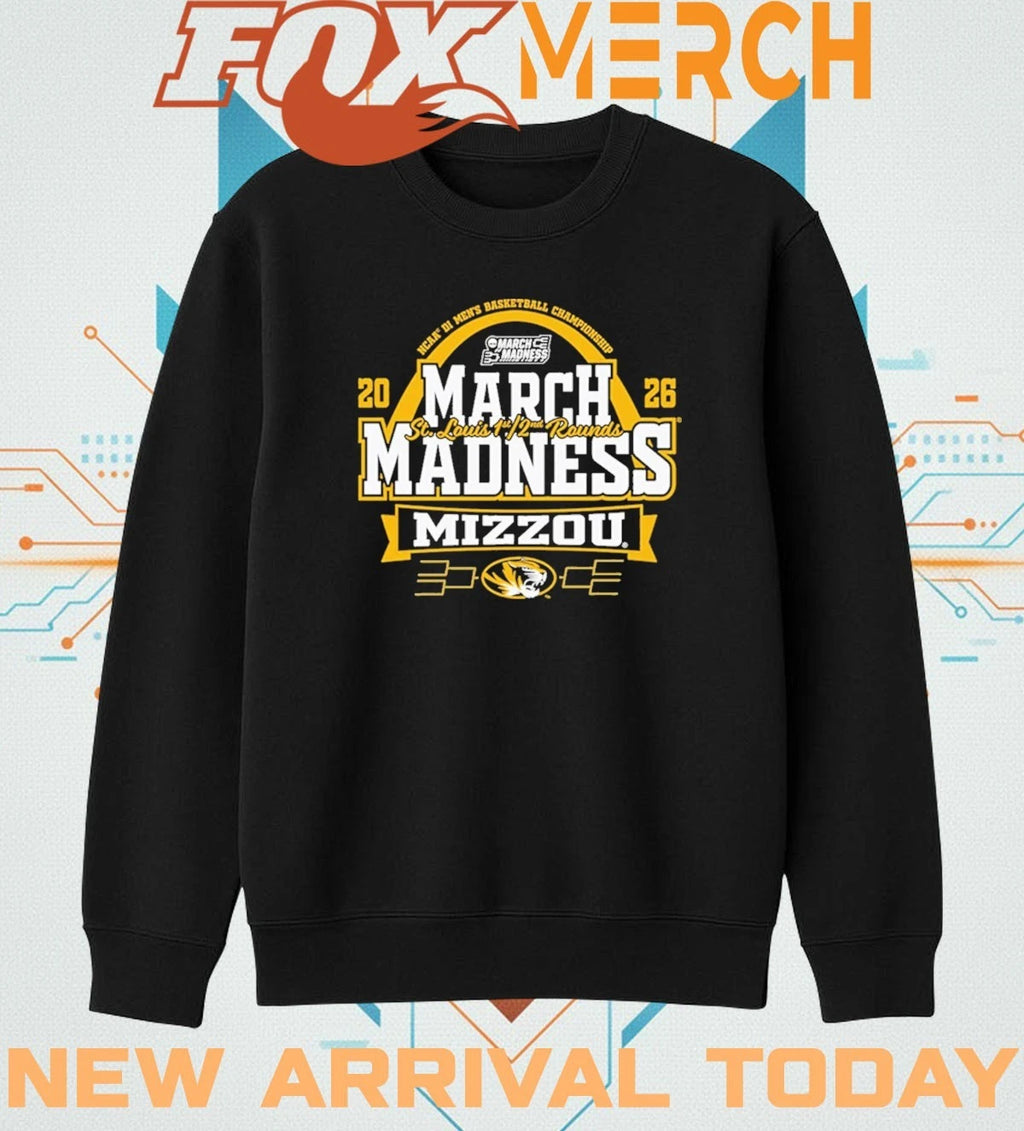 Missouri Tigers 2026 NCAA March Madness Bound St. Louis t-shirt
