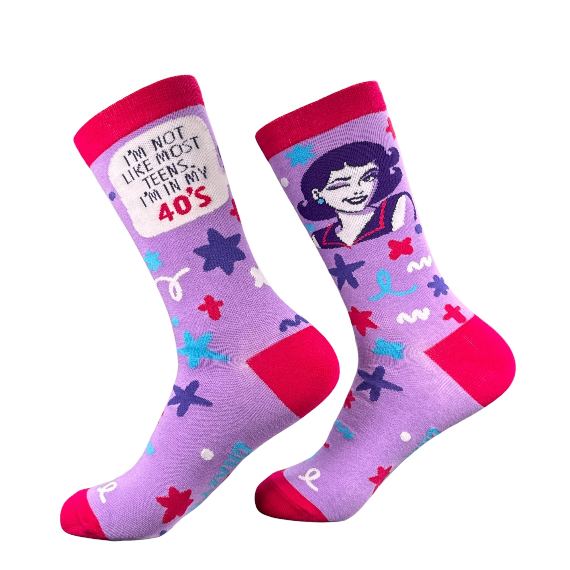 Im Not Like Most Teens Im In My 40s Socks