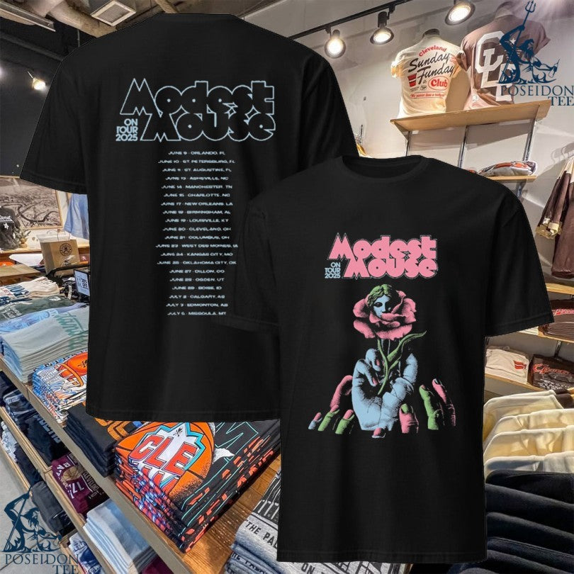 Modest Mouse Summer 2025 Graphite Tour T-shirt