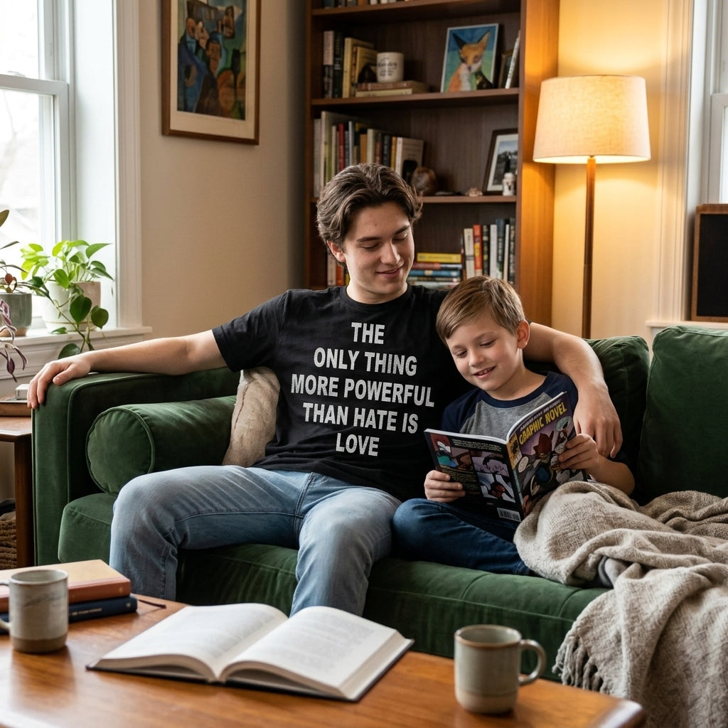 The Only Thing More Powerful Than Hate Is Love Men's T Shirt