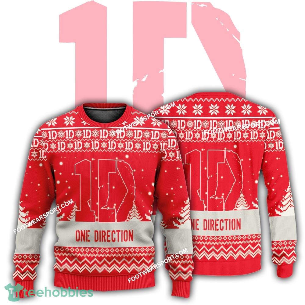 New Logo 1D One Direction Band Fashion Ugly Christmas 3D Sweater Gift For Adult