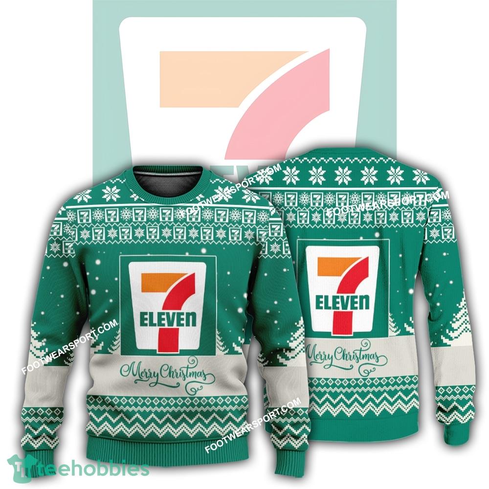 New Logo 7 Eleven Winter Ugly Christmas Sweater AOP Gift Holidays