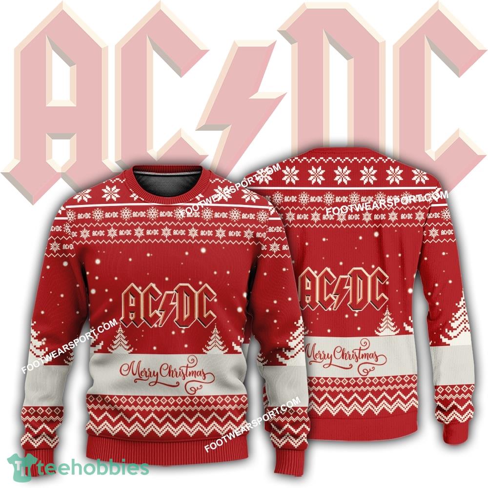 New Logo AC DC Band Design Ugly Christmas Sweater Gift For Adult