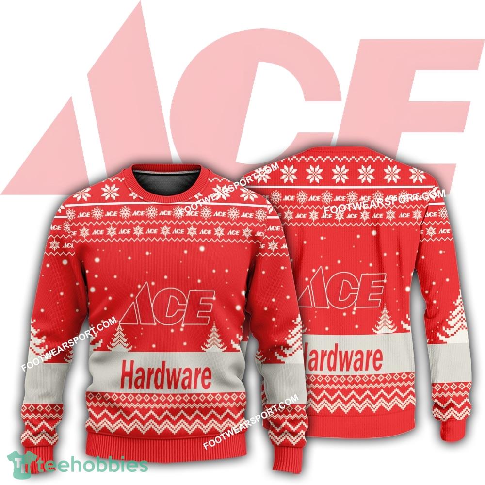 New Logo ACE HARDWARE Cozy Ugly Xmas 3D Sweater Gift Holidays