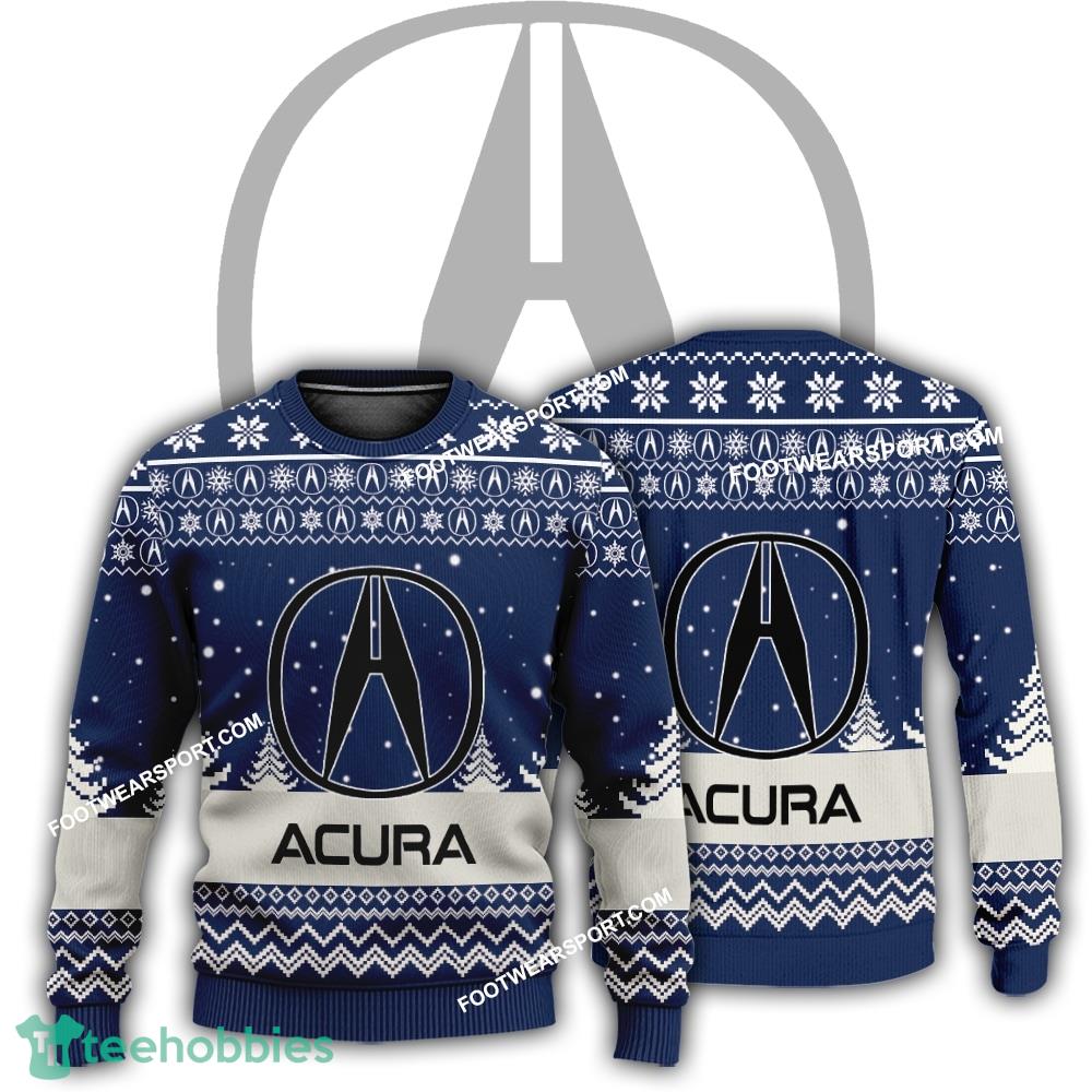 New Logo Acura Car Racing Warm Knitted Christmas Sweater Gift For Adult