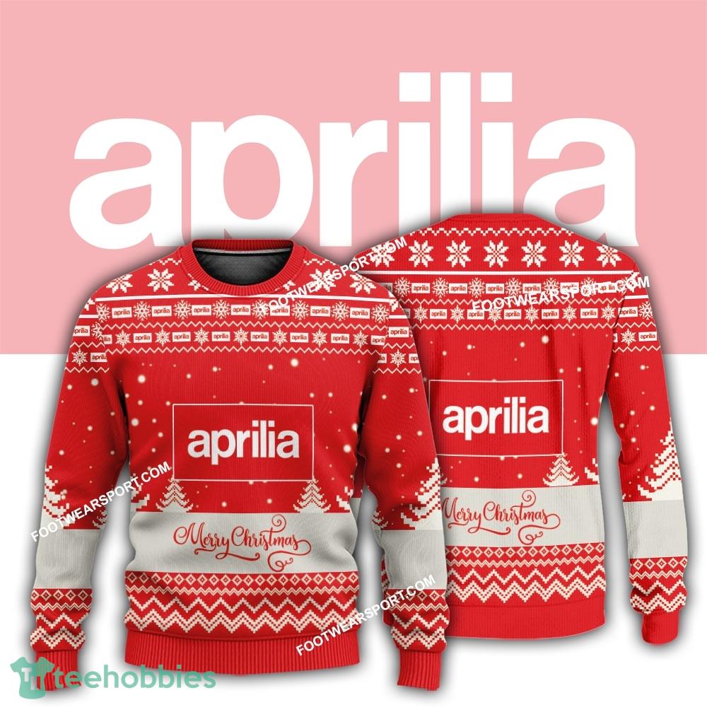 New Logo Aprilia Motorcycle Snowflake Ugly Christmas Sweater For Men Women
