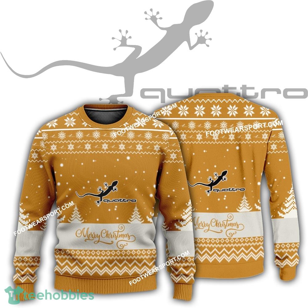 New Logo Audi Quattro Car Racing Soft Ugly Christmas 3D Sweater Gift Holidays