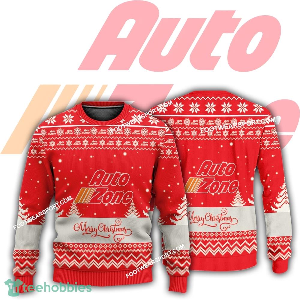 New Logo Autozone Weave Ugly Christmas Sweater AOP For Men Women