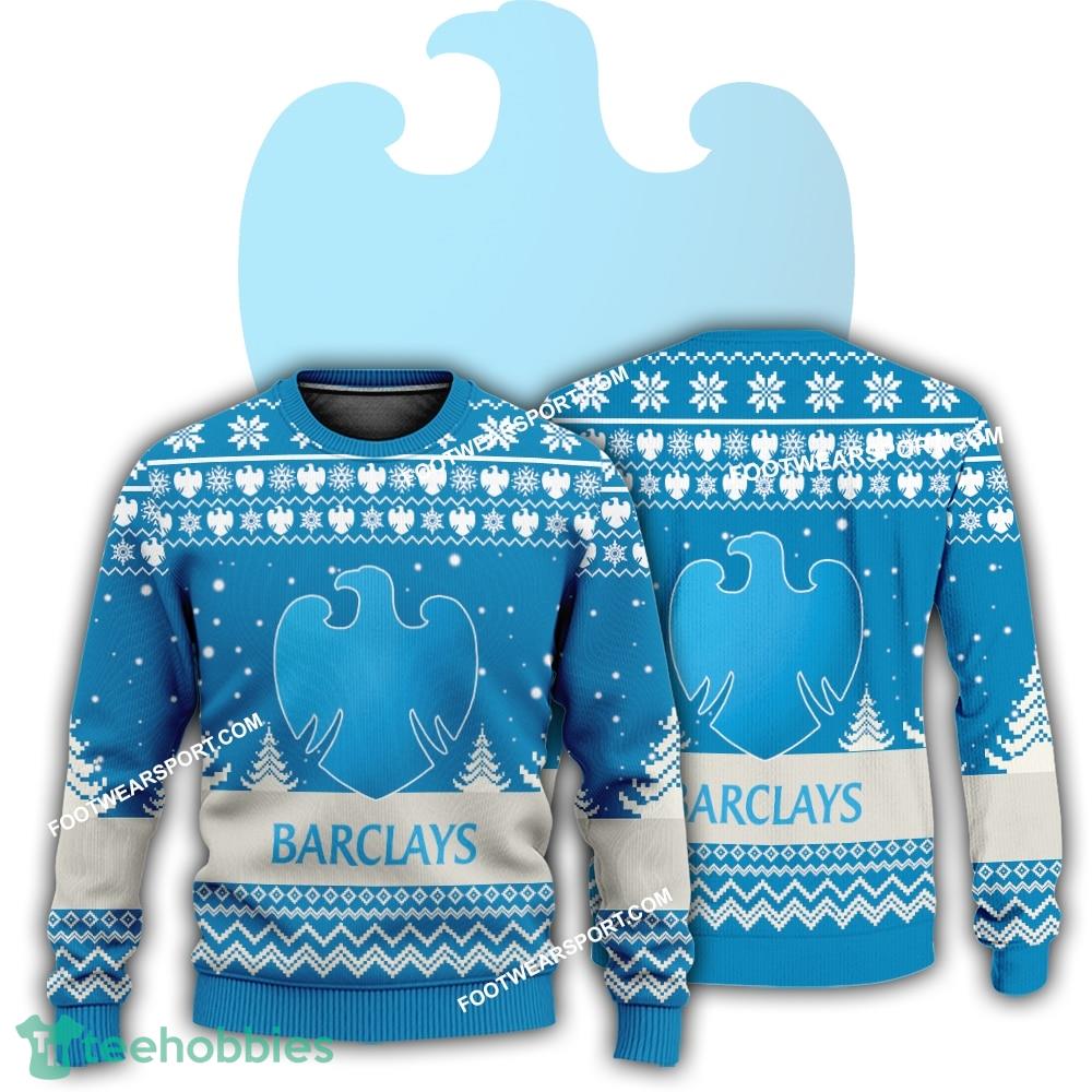 New Logo Barclays Holidaywear Ugly Christmas Sweater AOP For Men Women
