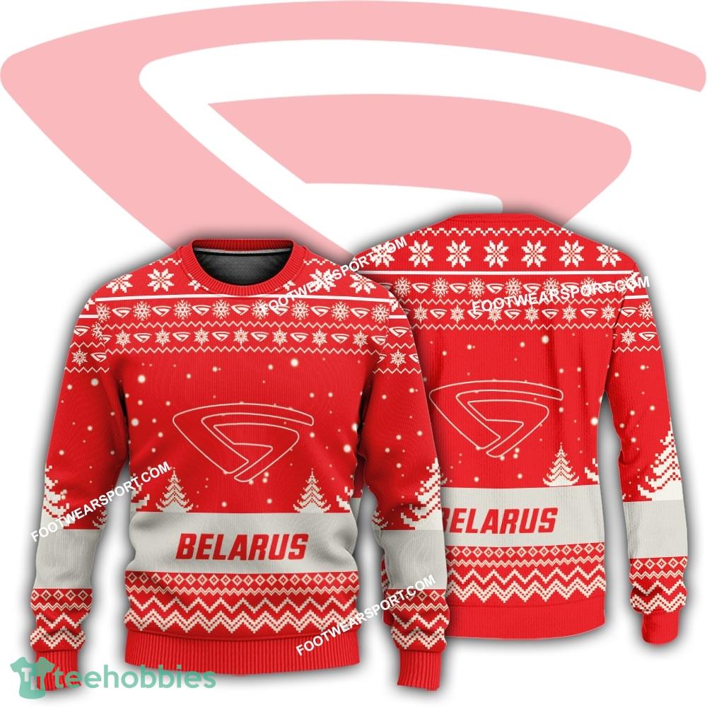 New Logo Belarus Tractor Celebration Ugly Christmas 3D Sweater For Men Women