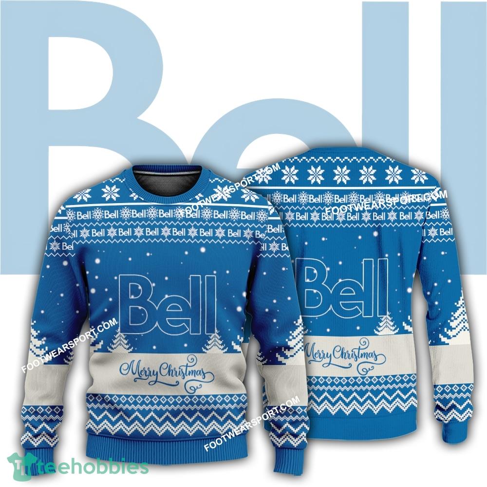 New Logo Bell Canada Red Ugly Christmas Sweater AOP Gift For Adult