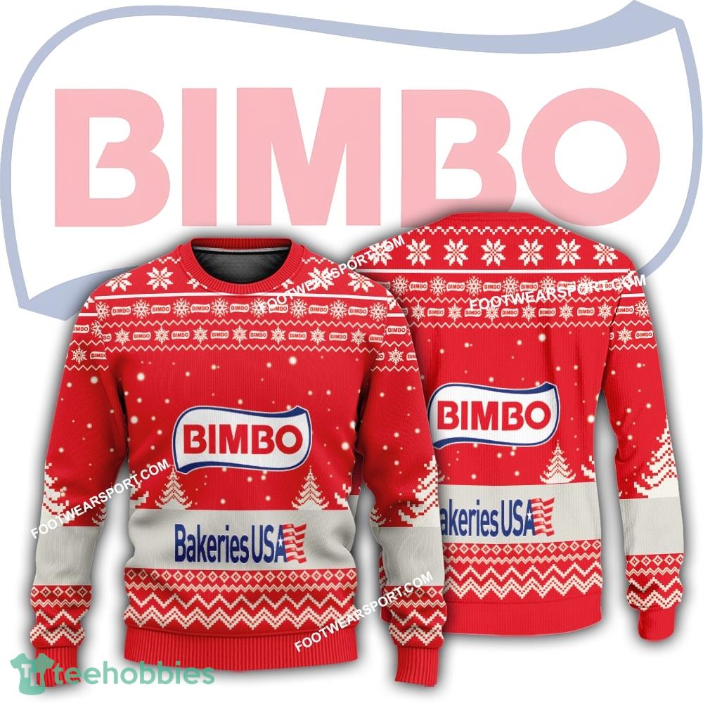 New Logo Bimbo Bakeries Usa Festoon Ugly Christmas Sweater Gift Holidays