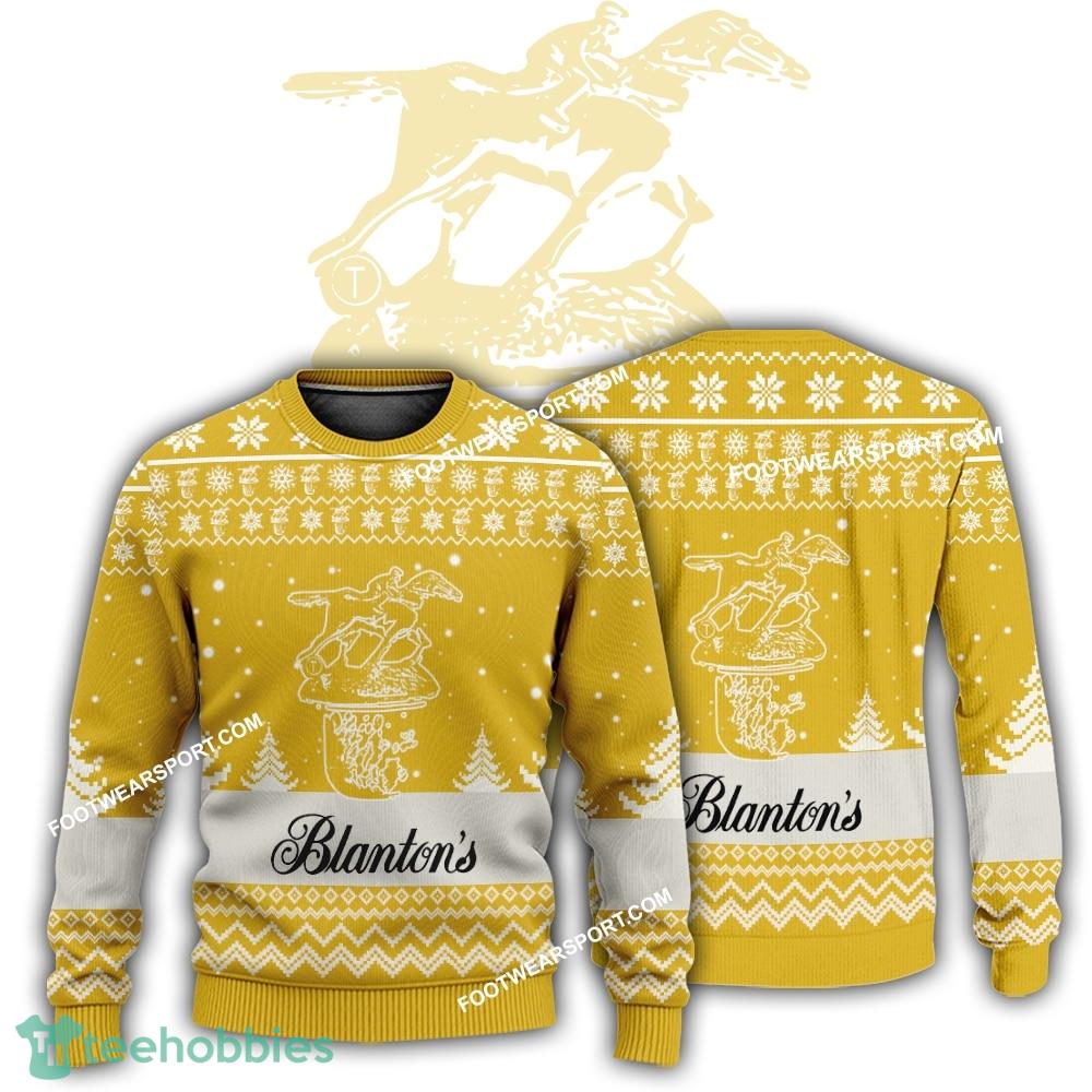 New Logo Blanton’s Bourbon Whiskey Merry Knitted Christmas 3D Sweater Gift For Adult