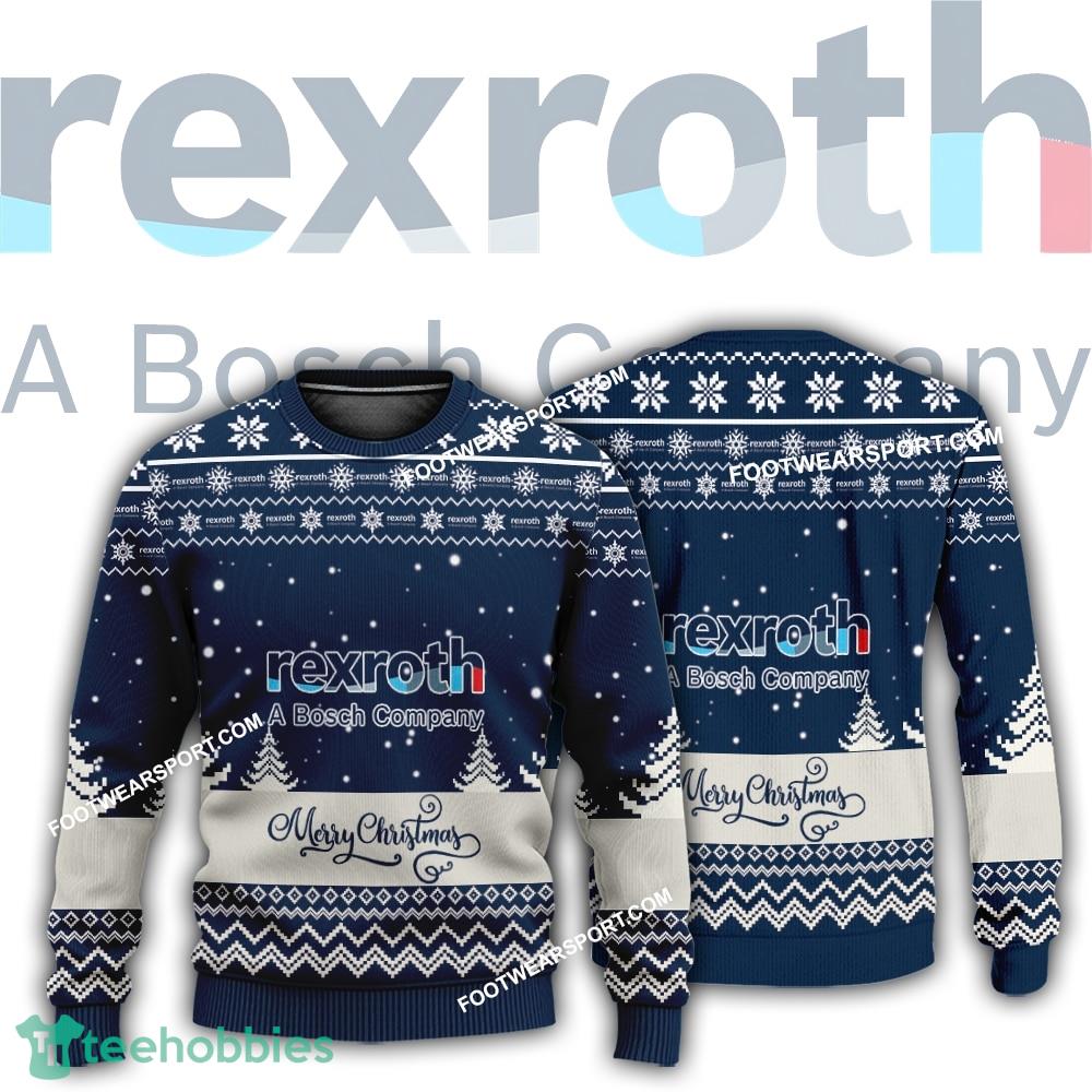 New Logo Bosch Rexroth Snowy Knitted Xmas Sweater For Men Women