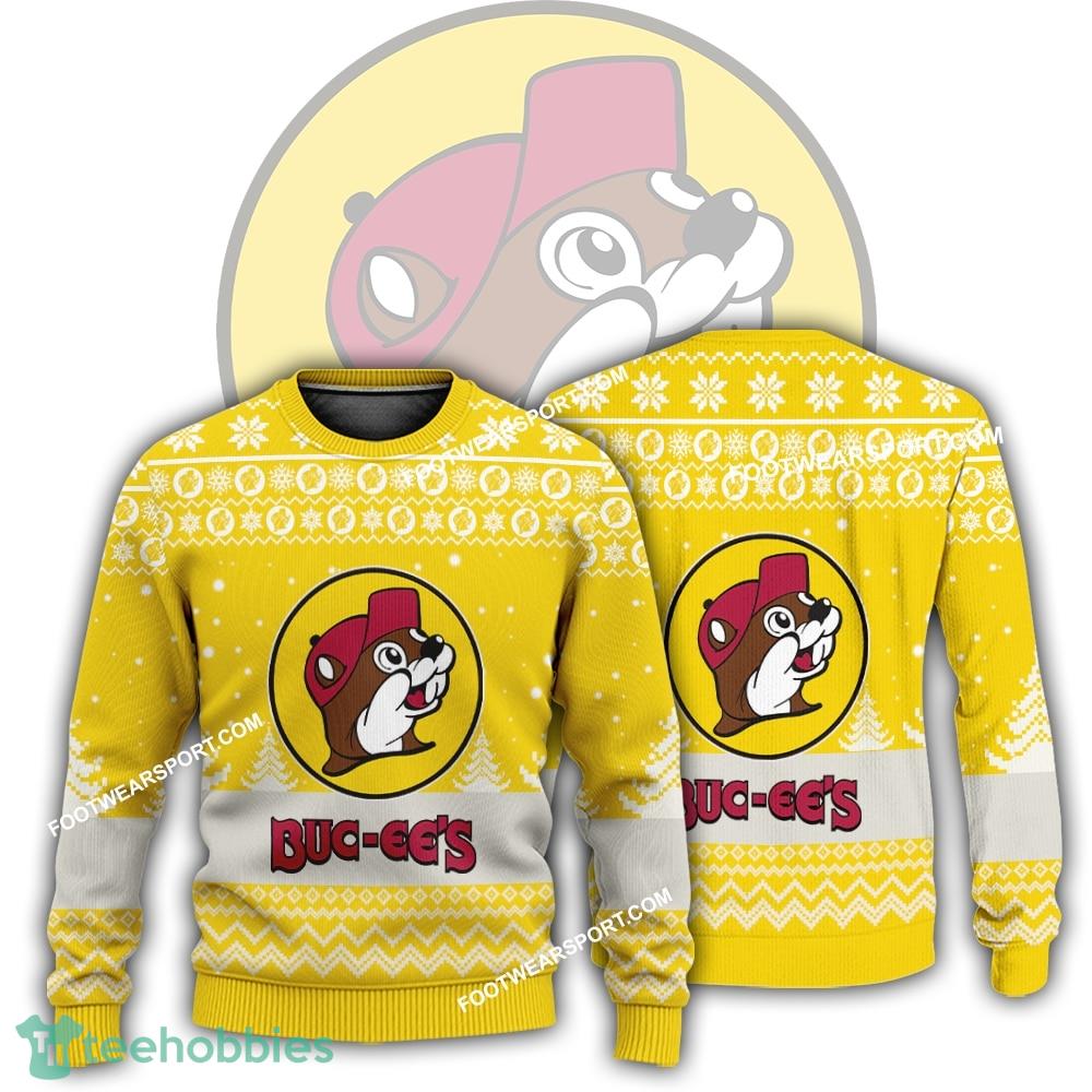 New Logo Buc Ee’s Friends Ugly Christmas 3D Sweater Gift Holidays