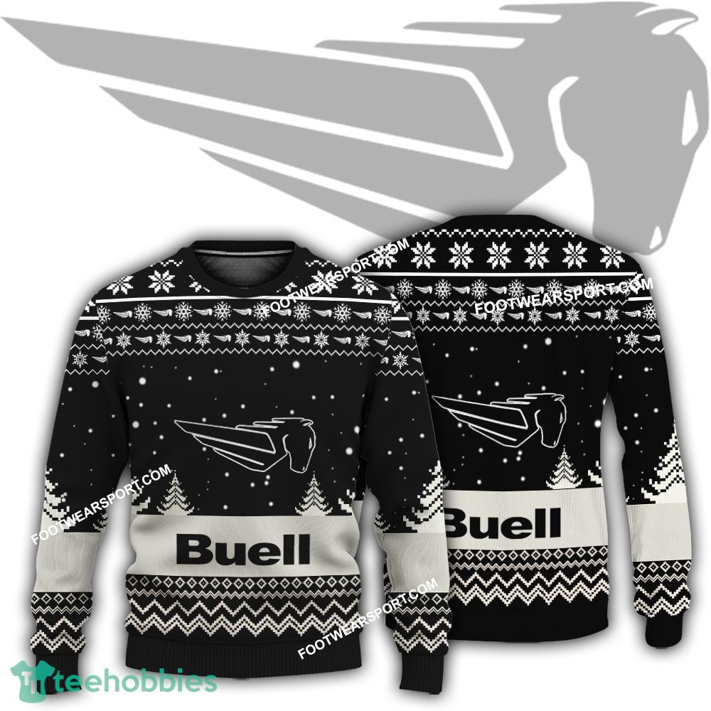 New Logo Buell Motorcycle Fun Ugly Christmas Sweater For Men Women