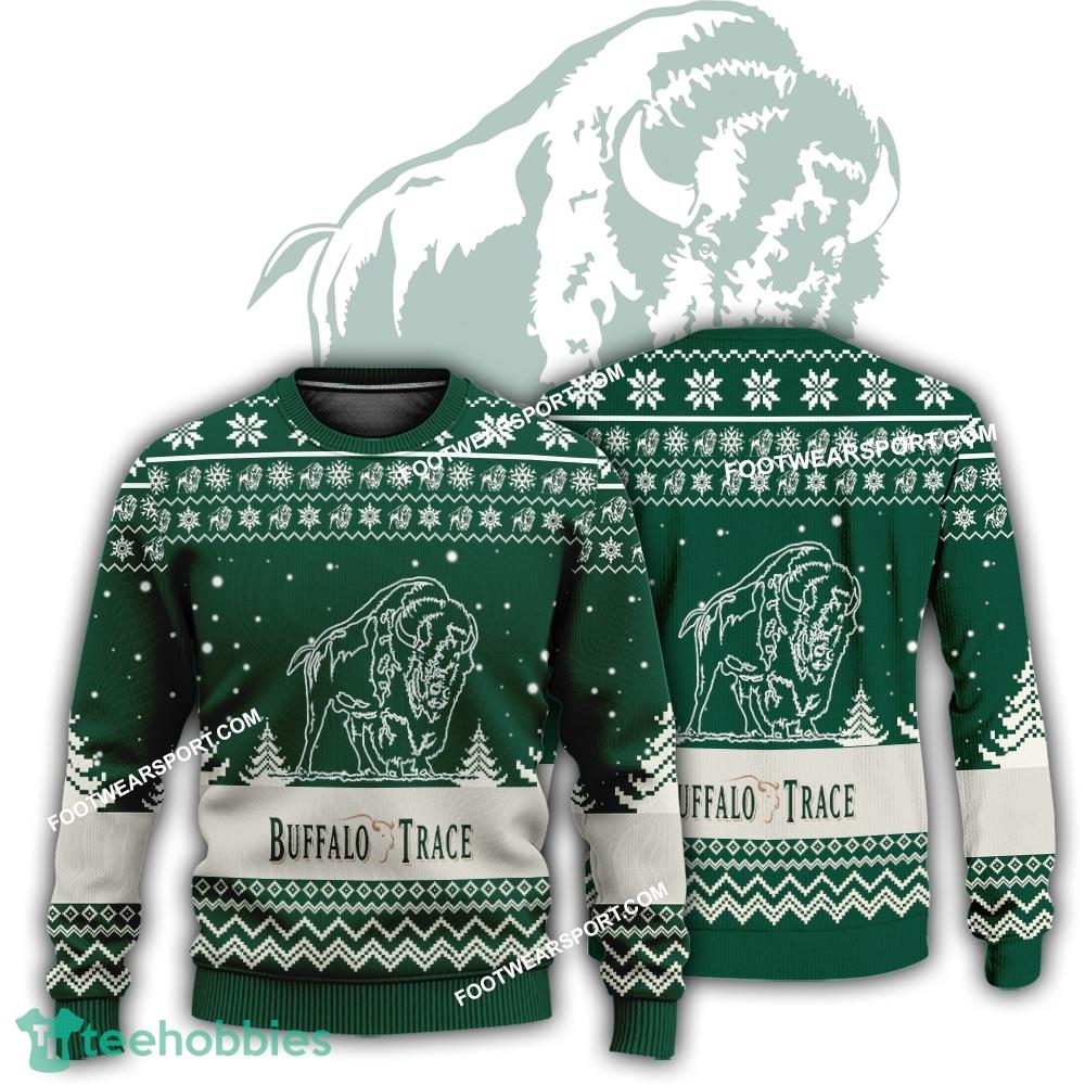 New Logo Buffalo Trace Whiskey Event Ugly Xmas Sweater Gift For Adult