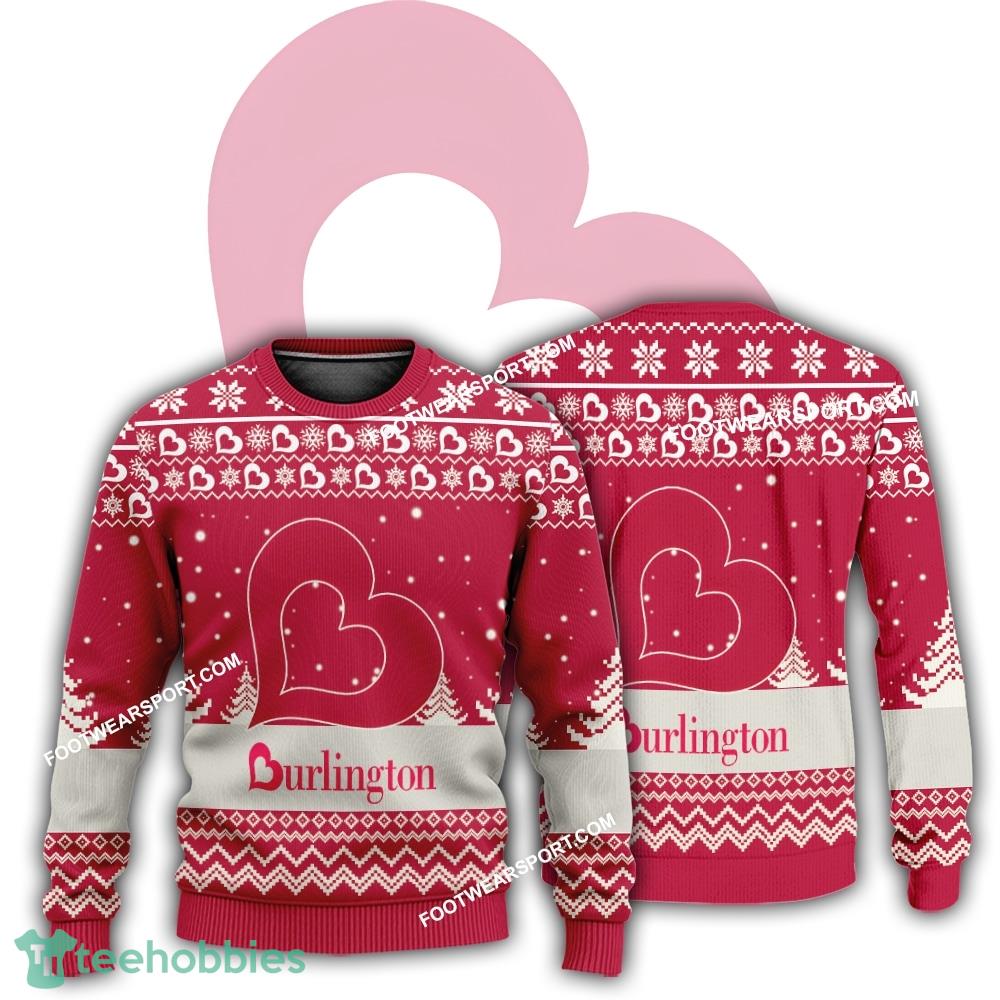New Logo Burlington Reindeer Ugly Christmas Sweater Gift Holidays