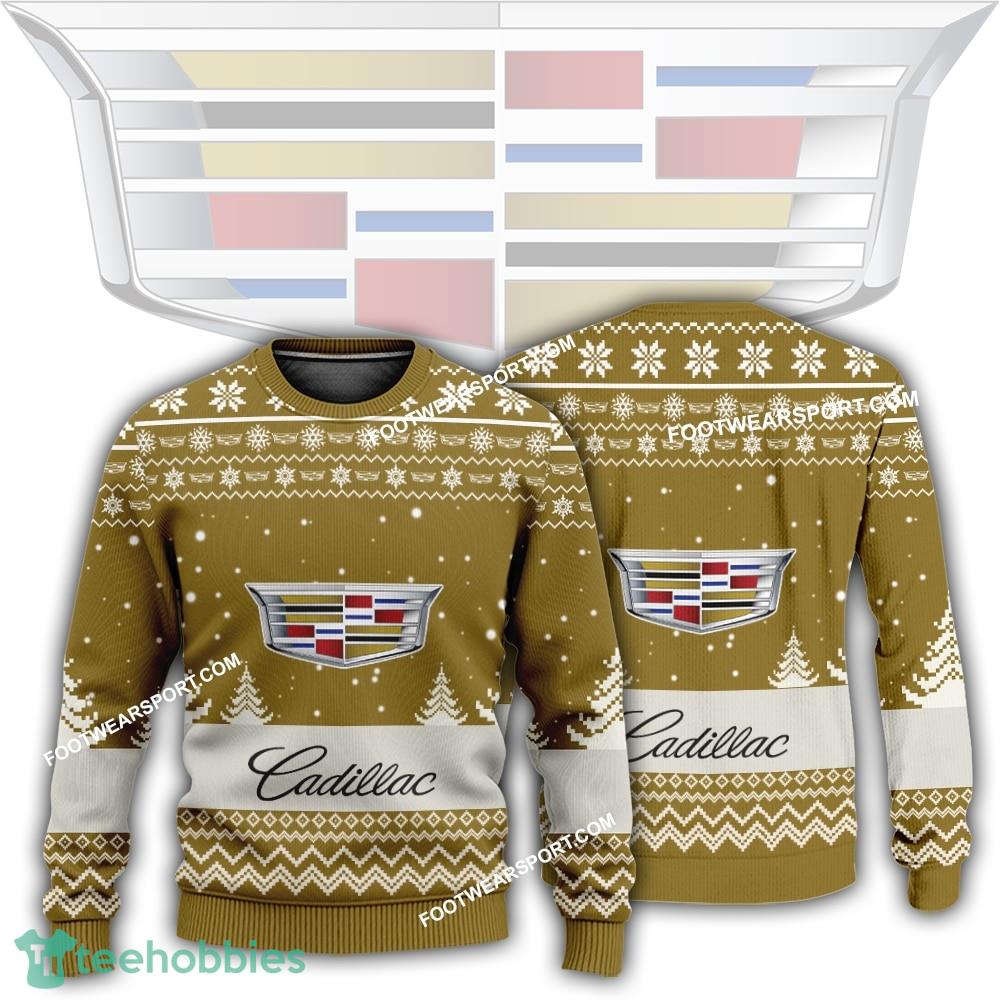 New Logo Cadillac Car Racing Warmth Ugly Christmas Sweater Gift Holidays