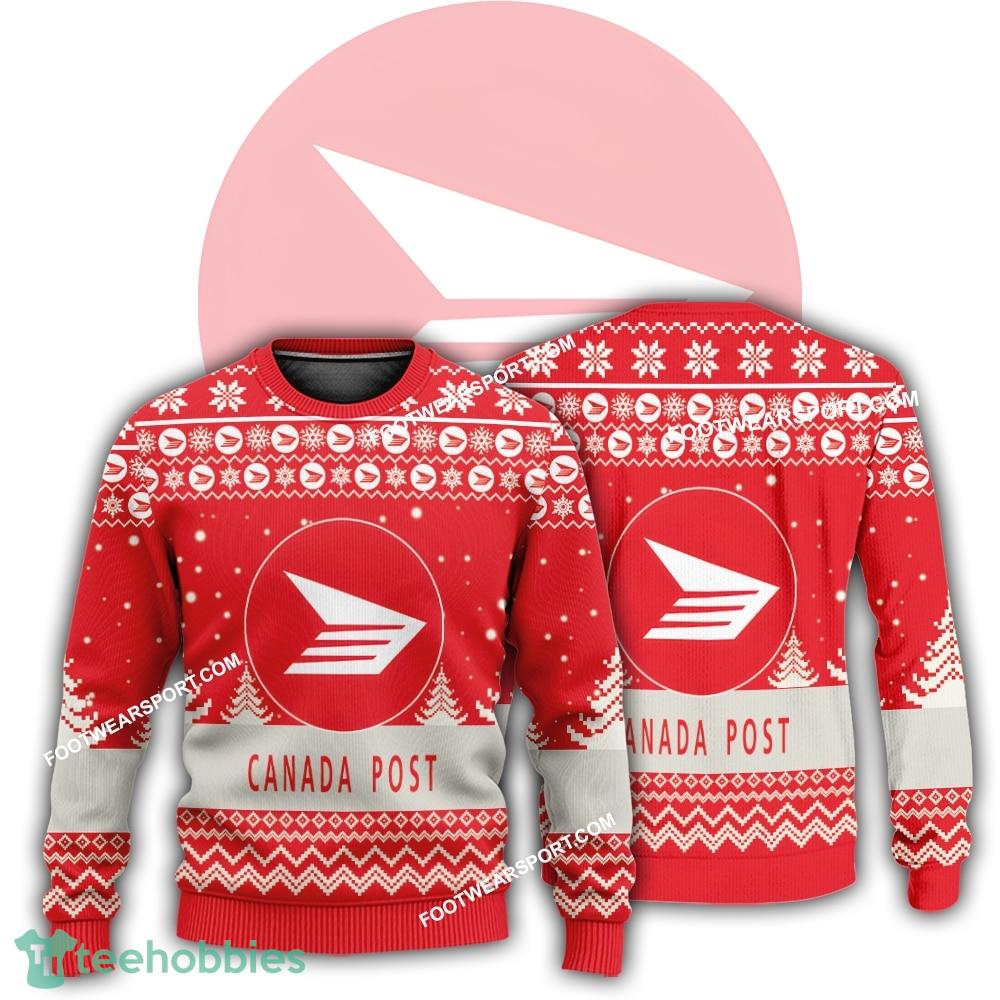 New Logo Canada Post Neckline Ugly Xmas Sweater AOP Gift For Adult