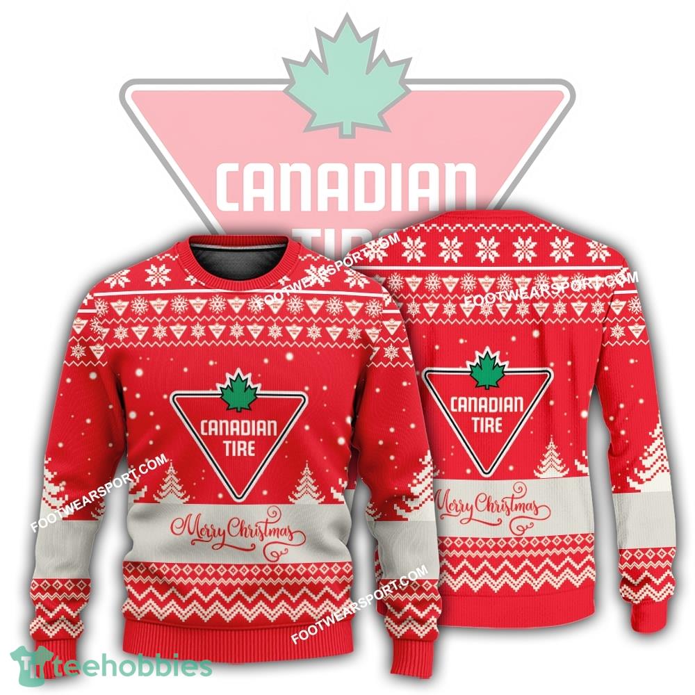 New Logo Canadian Tire Ribbed Ugly Christmas Sweater Gift Holidays