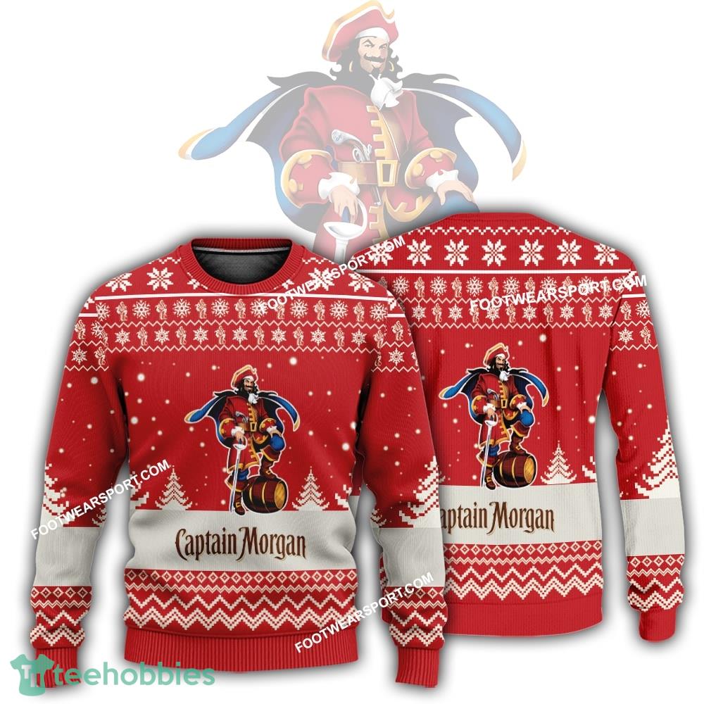 New Logo Captain Morgan Retailer Knitted Christmas 3D Sweater For Men Women